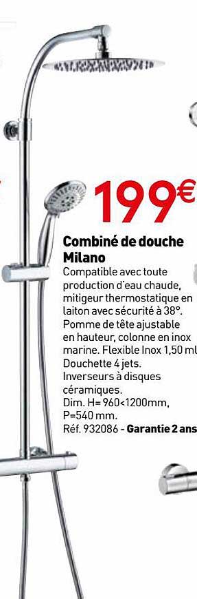 Combiné De Douche Milano
