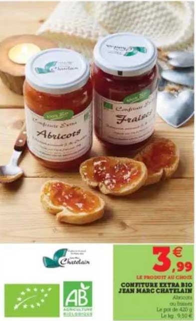 confiture extra bio jean marc chatelain