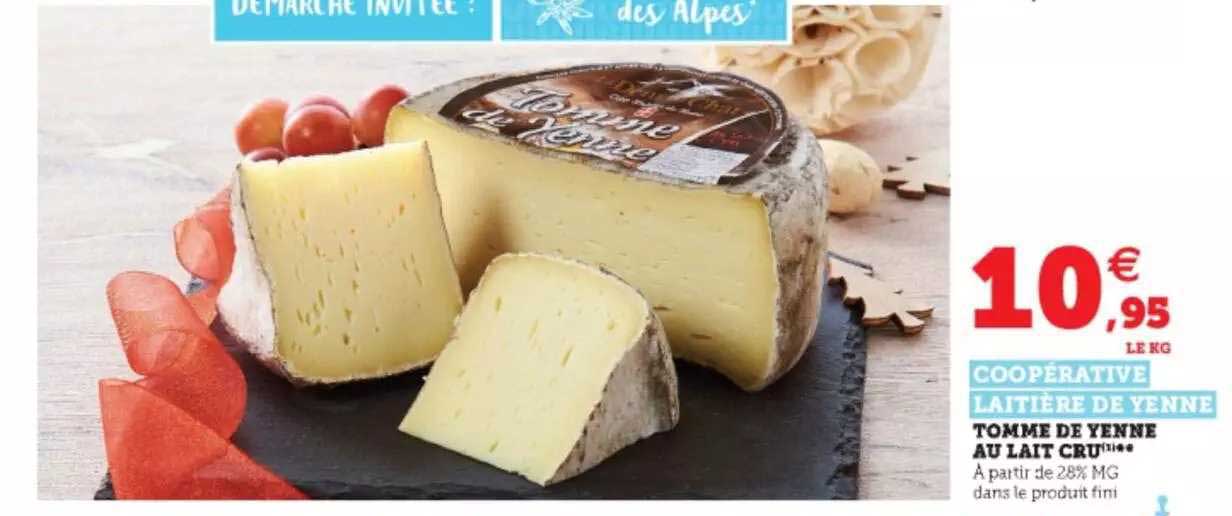 coopérative laitière de yenne tomme de yenne au lait cru