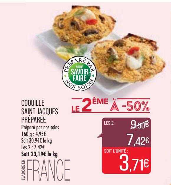 coquille saint jacques préparée