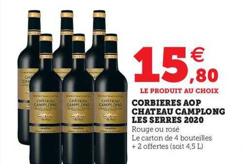 Corbières Aop Château Camplong Les Serres 2020