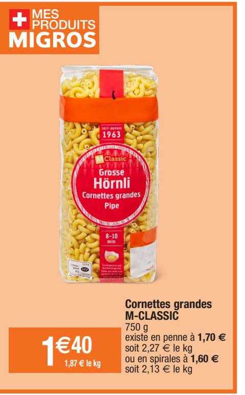 cornettes grandes m-classic