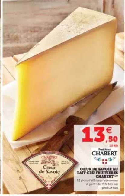 cœur de savoie au lait cru fruitières chabert