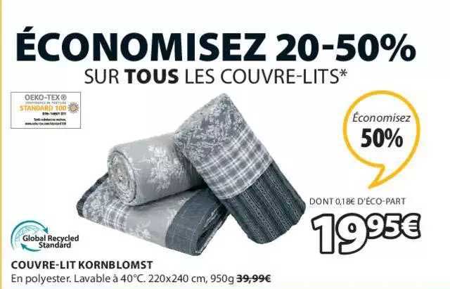 couvre-lit kornblomst