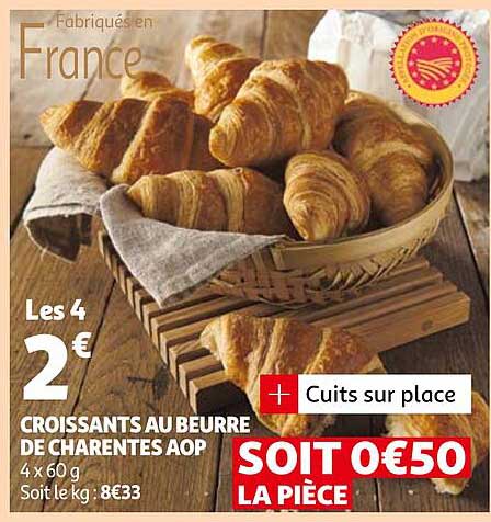 Croissants Au Beurre De Charentes Aop