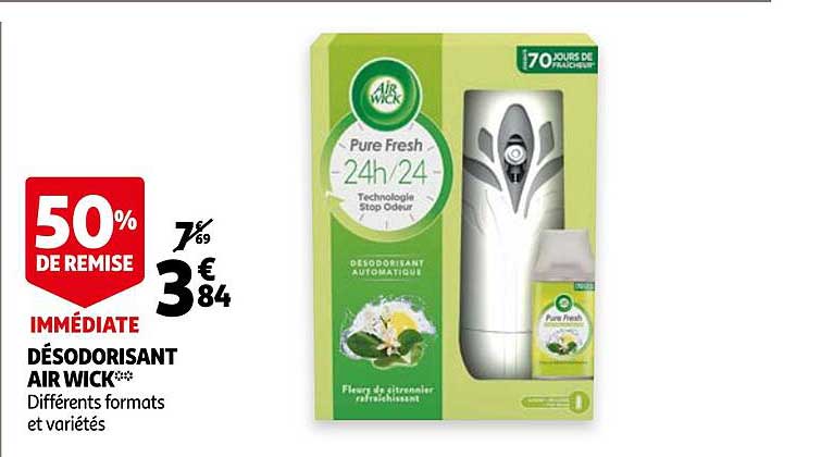désodorisant air wick