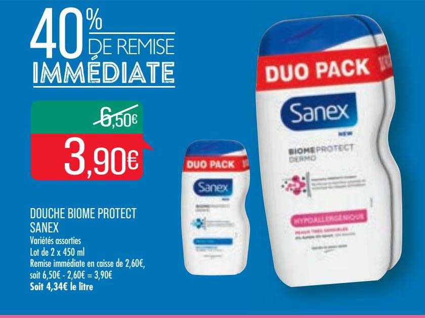 douche biome protect sanex