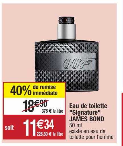 eau de toilette "signature" james bond