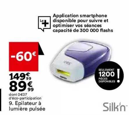 épilateur à lumière pulsée silk'n