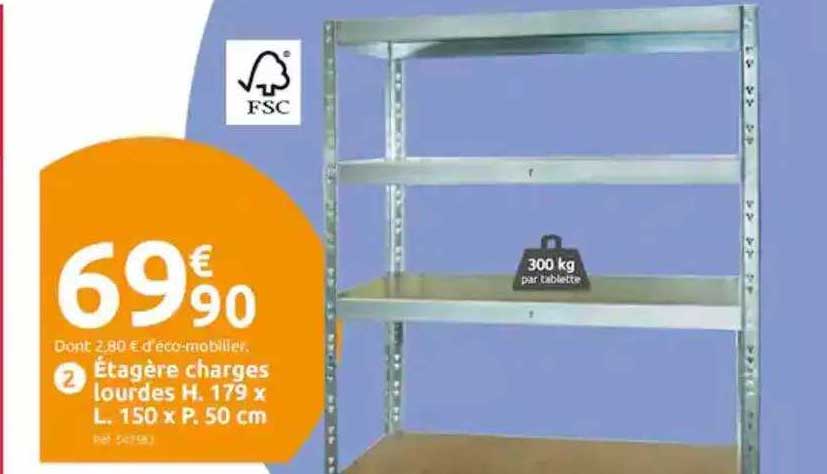 étagère charges lourdes