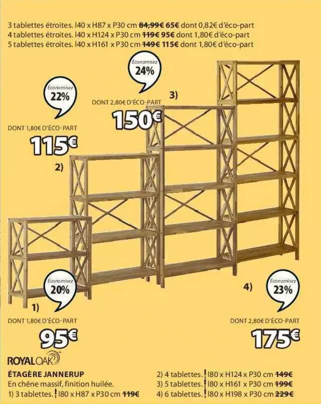 étagère jannerup royal oak