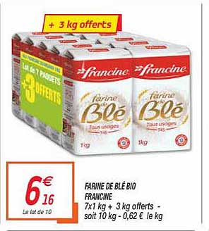 Farine De Blé Bio Francine