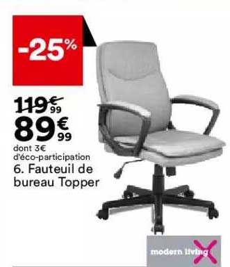 fauteuil de bureau topper modern living