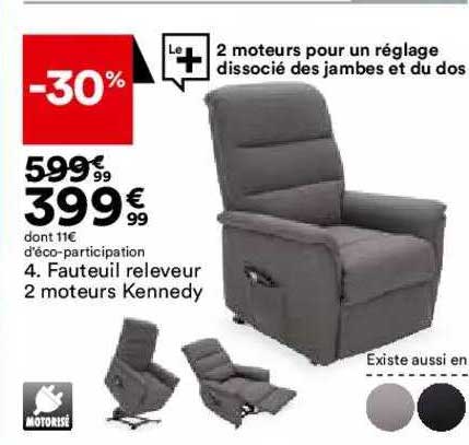 fauteuil releveur 2 moteurs kennedy
