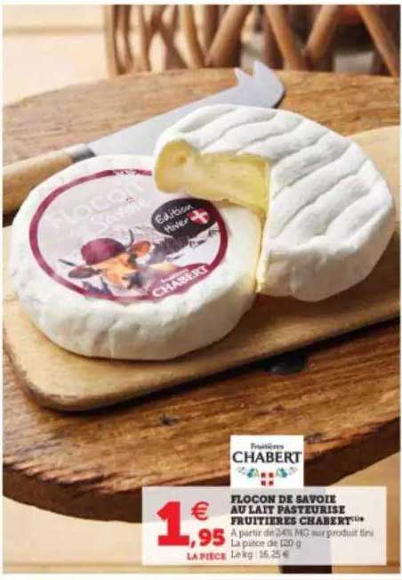 flocon de savoie au lait pasteurisé fruitières chabert