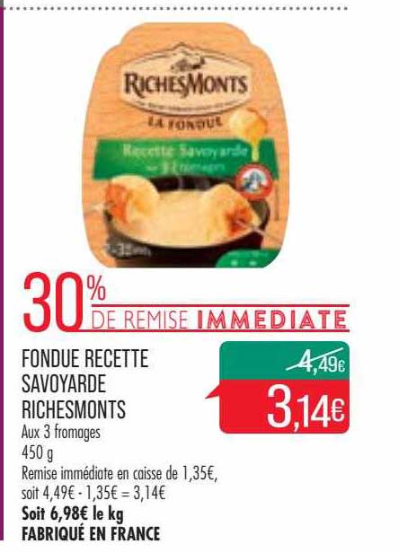 fondue recette savoyarde richesMonts