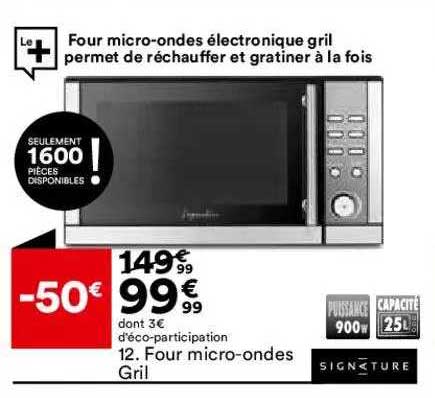 four micro-ondes gril signature