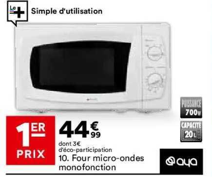 four micro-ondes monofonction aya