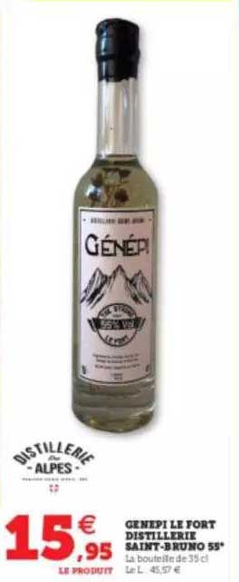 génépi le fort distillerie saint-bruno 55°