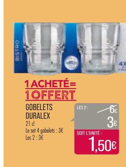 Gobelets Duralex