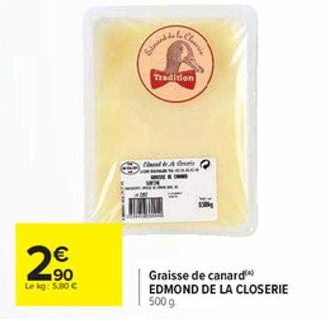 Graisse De Canard Edmond De La Closerie