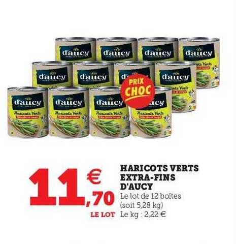 haricots verts extra-fins d'aucy