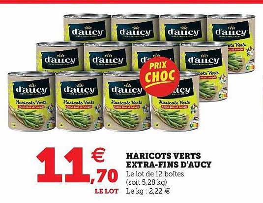 haricots verts extra-fins d'aucy