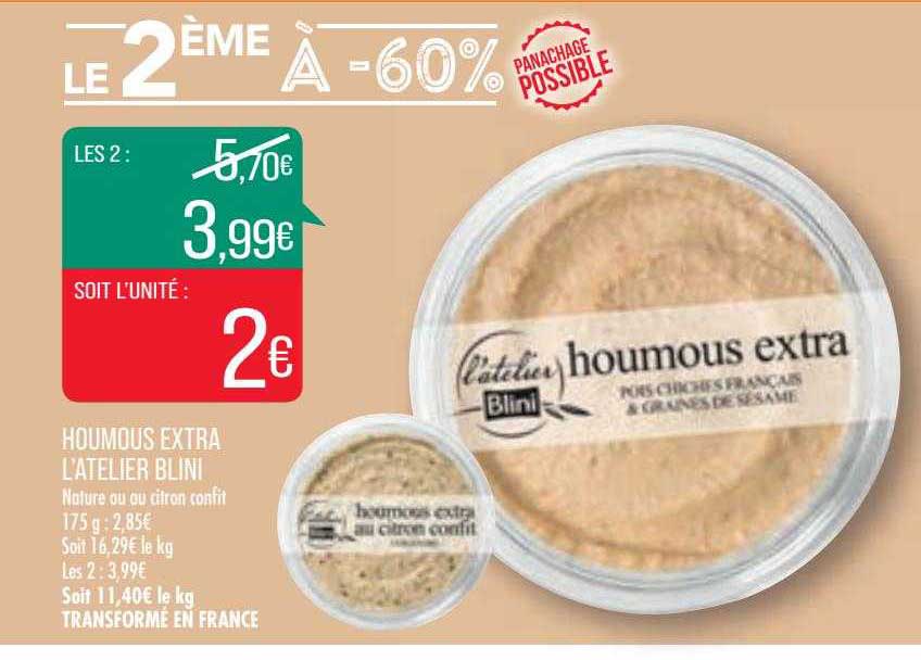 houmous extra l'atelier blini