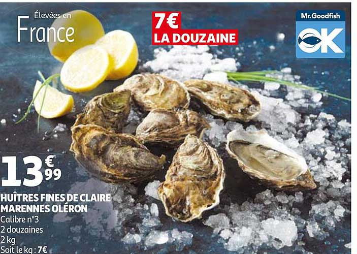 huîtres fines de claire marennes oléron