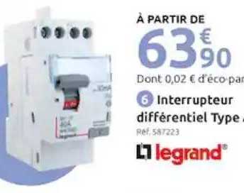 interrupteur différentiel type legrand