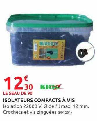 isolateurs compacts à vis