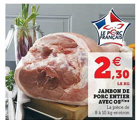 Jambon De Porc Entier Avec Os
