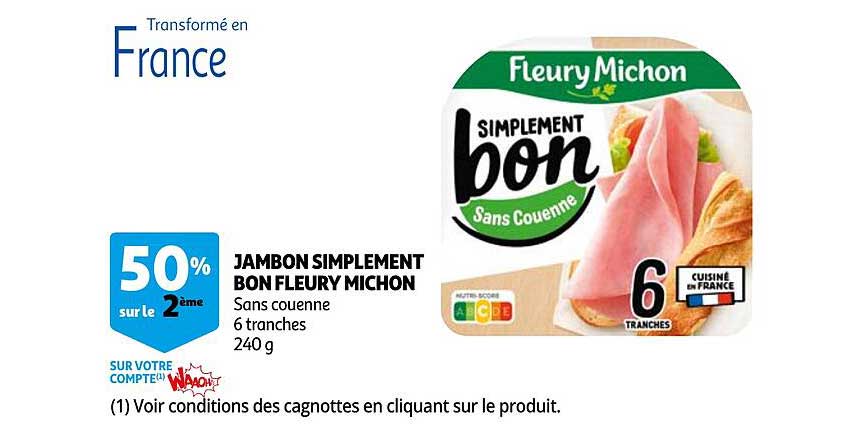 jambon simplement bon fleury michon