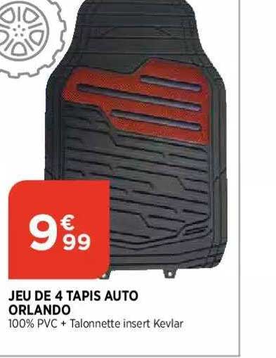 jeu de 4 tapis auto orlando