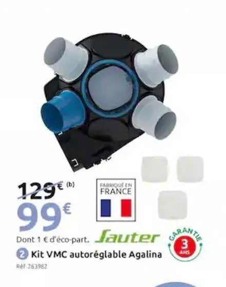 Kit Vmc Autoréglable Agalina Sauter