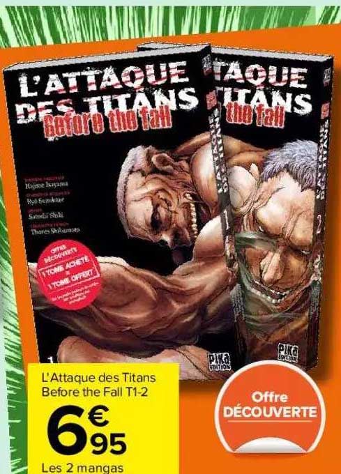 l'attaque des titans before the fall t1-2