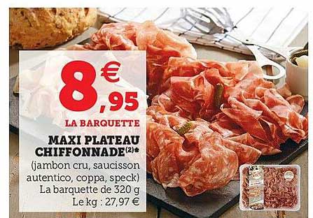 La Barquette Maxi Plateau Chiffonnade