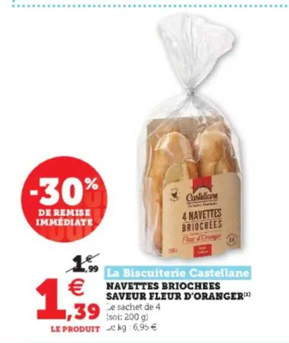 la biscuiterie castellane navettes briochées saveur fleur d'oranger