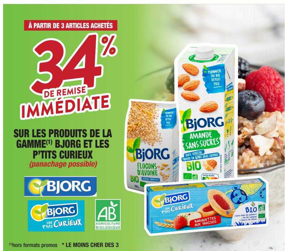 la gamme bjorg et les p'tits curieux