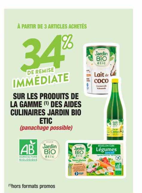 la gamme des aides culinaires jardin bio étic