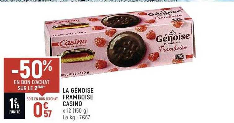 La Génoise Framboise Casino