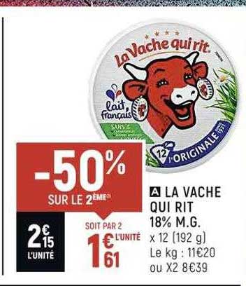 la vache qui rit 18% m.g.
