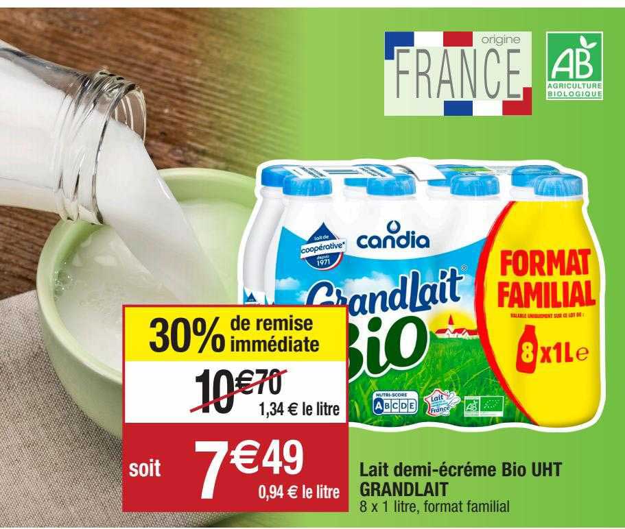 lait demi-écrémé bio uht grandlait