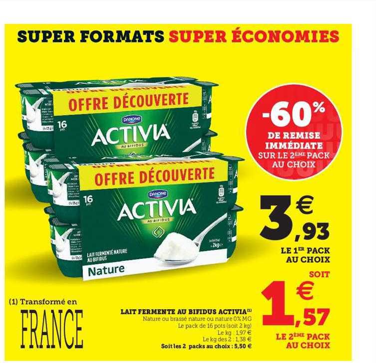 Lait Fermenté Au Bifidus Activia