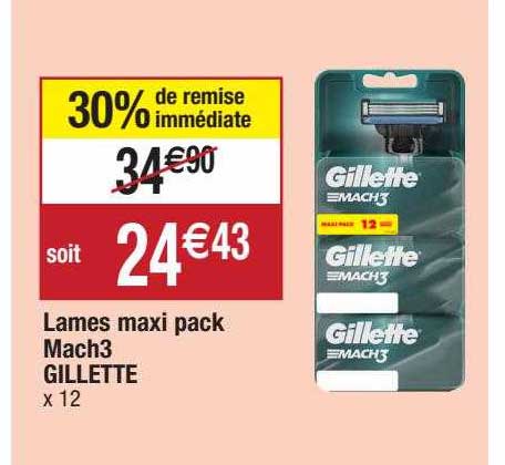 lames maxi pack mach3 gillette