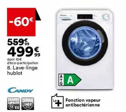 lave-linge hublot candy