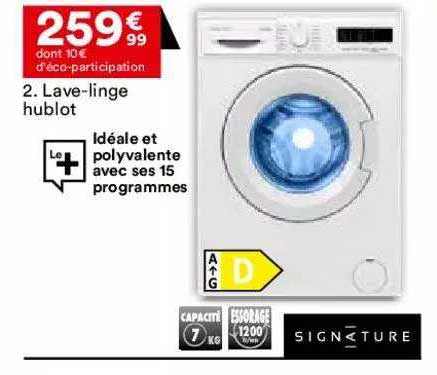 lave-linge hublot signature
