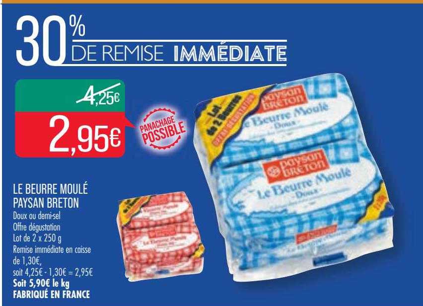 le beurre moulé paysan breton