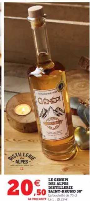 le genepi des alpes distillerie saint-bruno 30°