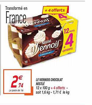 Le Viennois Chocolat Nestlé